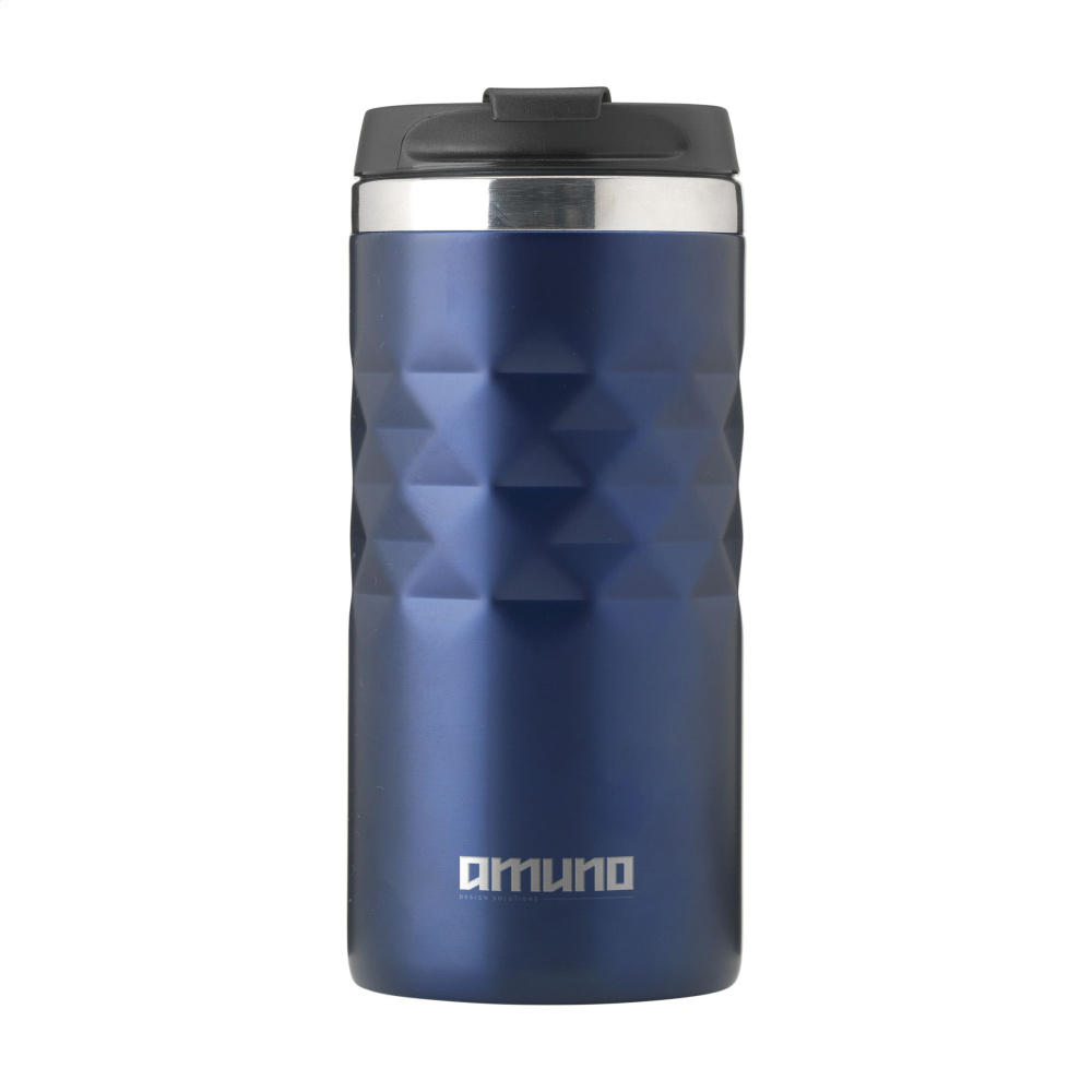 Logo trade business gift photo of: Geometric Mug RCS Recycled Steel 280 ml thermo cup