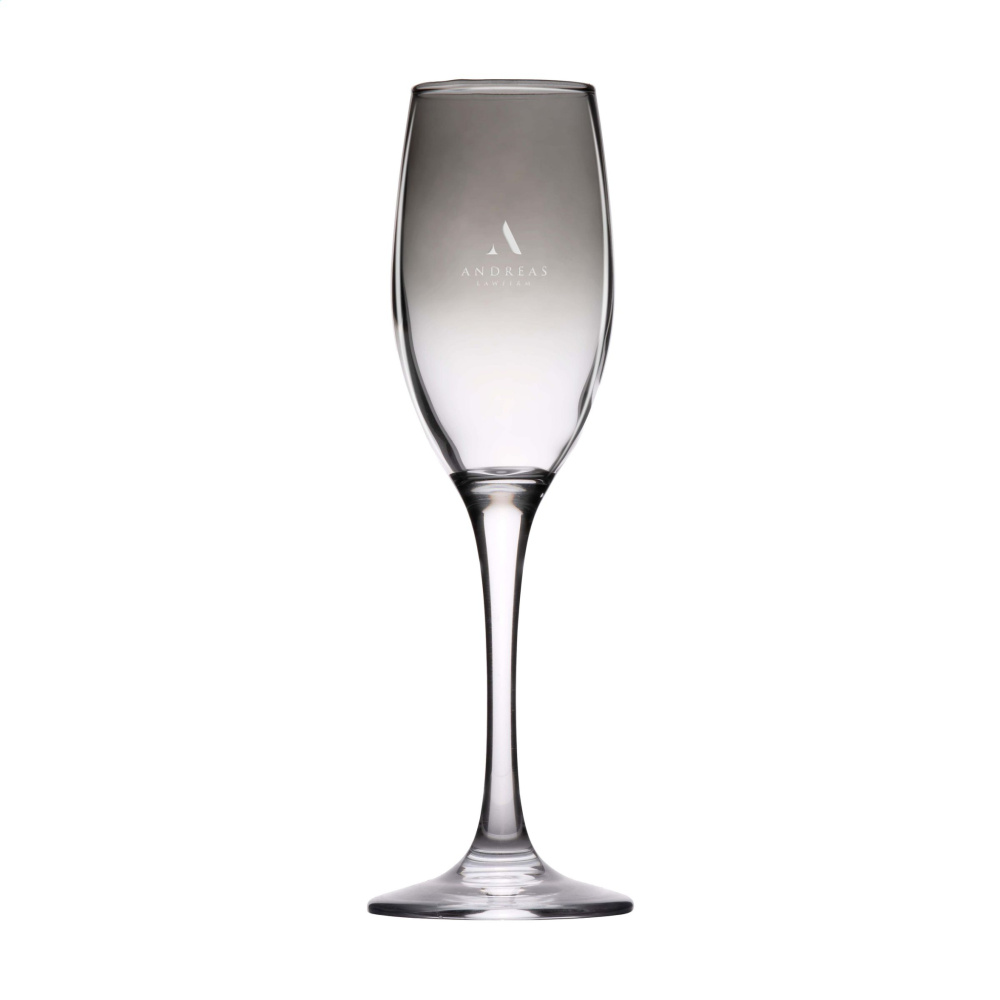 Logotrade promotional gift picture of: Smokey Champagne glass 180 ml