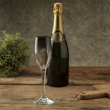 Logotrade corporate gift image of: Smokey Champagne glass 180 ml