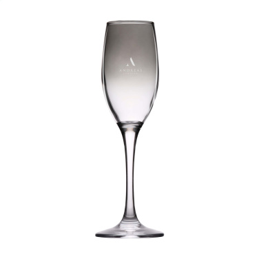 Logotrade promotional item picture of: Smokey Champagne glass 180 ml