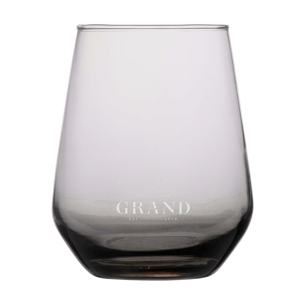 Logo trade promotional gift photo of: Smokey Water Glass 450 ml