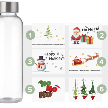 Logo trade corporate gifts picture of: Senga GRS RPET Bottle 500 ml X-Mas