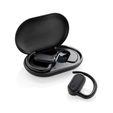 Logo trade promotional items picture of: Fitsound RCS recycled plastic open ear TWS earbuds