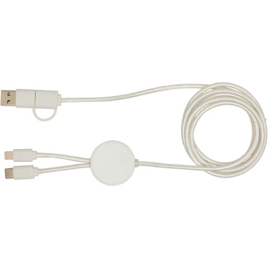 Logotrade promotional merchandise picture of: Citala 5-in-1 recycled plastic 150 cm data sync and 27W fast charge cable