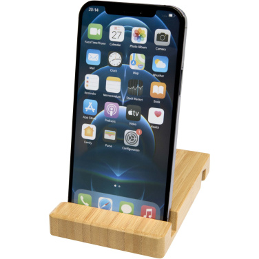 Logotrade promotional gift image of: Bubup bamboo 2-angled tablet and phone stand