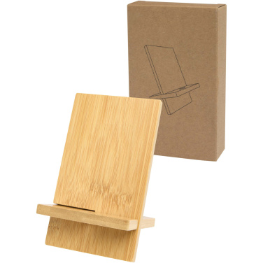 Logo trade promotional merchandise picture of: Ceibo detachable bamboo phone stand