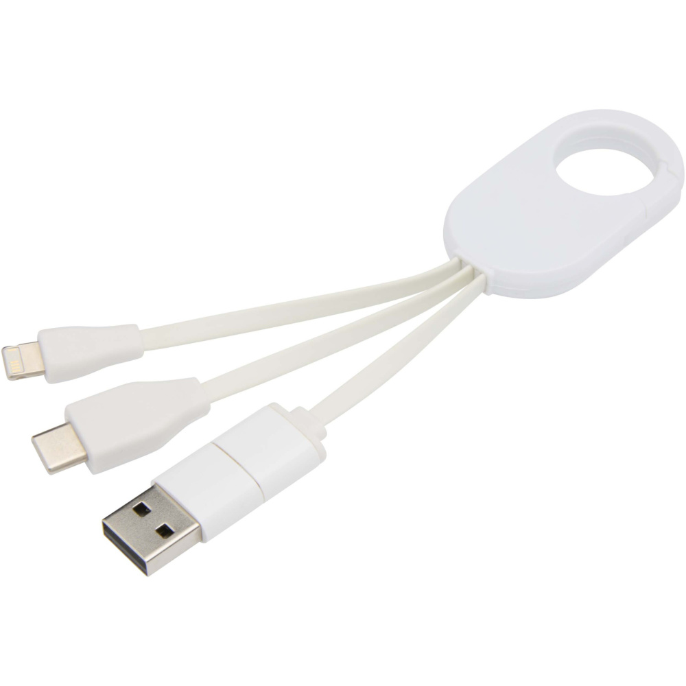 Logotrade business gifts photo of: Troop 4-in-1 recycled plastic charging cable