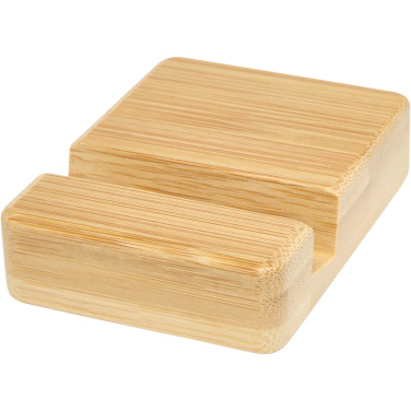 Logo trade business gift photo of: Ebla bamboo phone stand