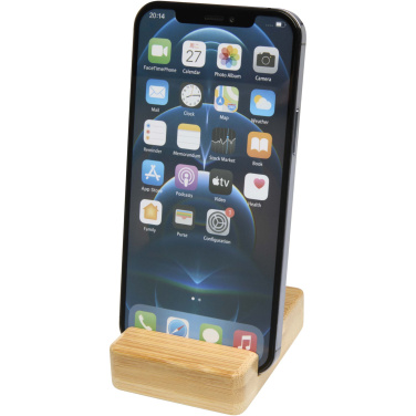 Logotrade promotional giveaway image of: Ebla bamboo phone stand