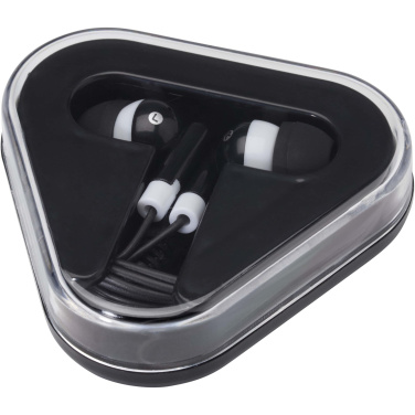 Logo trade promotional giveaways picture of: Rebel earbuds with recycled plastic storage box