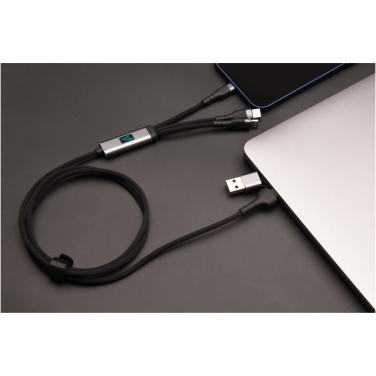 Logo trade promotional item photo of: SCX.design C53 100W 5-in-1 rPET ultra fast charging cable