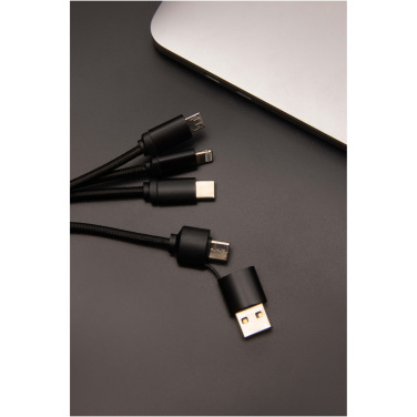 Logo trade corporate gifts image of: SCX.design C14 15W 5-in-1 charging cable