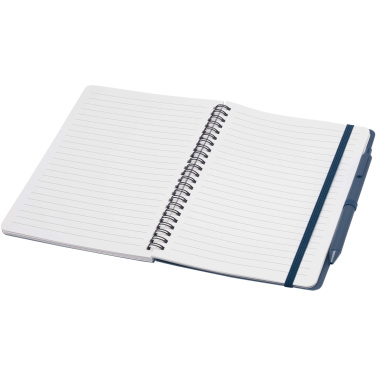 Logotrade promotional item image of: Thalaasa A5 ocean-bound hard cover notebook with ballpoint pen (black ink)