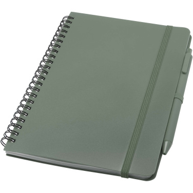 Logotrade promotional merchandise image of: Thalaasa A5 ocean-bound hard cover notebook with ballpoint pen (black ink)