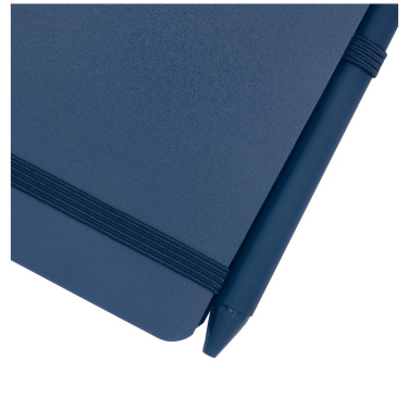 Logo trade advertising products image of: Thalaasa A6 hard cover ocean-bound notebook with ballpoint pen (black ink)