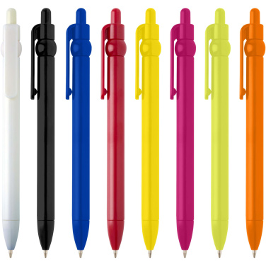 Logo trade corporate gifts image of: Fidget recycled plastic ballpoint pen (black ink)