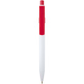 Unica recycled plastic ballpoint pen (blue ink), Red