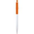 Unica recycled plastic ballpoint pen (blue ink), Orange