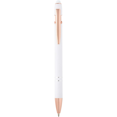 Logo trade corporate gift photo of: Nanna ballpoint pen with rose gold finish (blue ink)