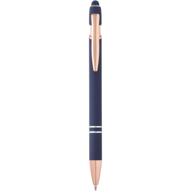 Logo trade promotional products picture of: Nanna ballpoint pen with rose gold finish (blue ink)