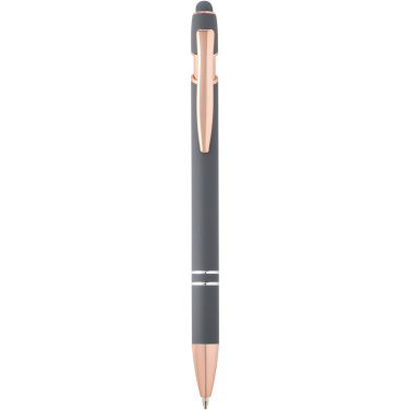 Logo trade advertising products image of: Nanna ballpoint pen with rose gold finish (blue ink)