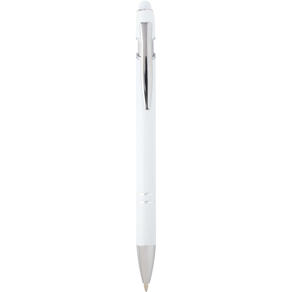 Logo trade promotional merchandise photo of: Kish ballpoint pen with silver finish (blue ink)