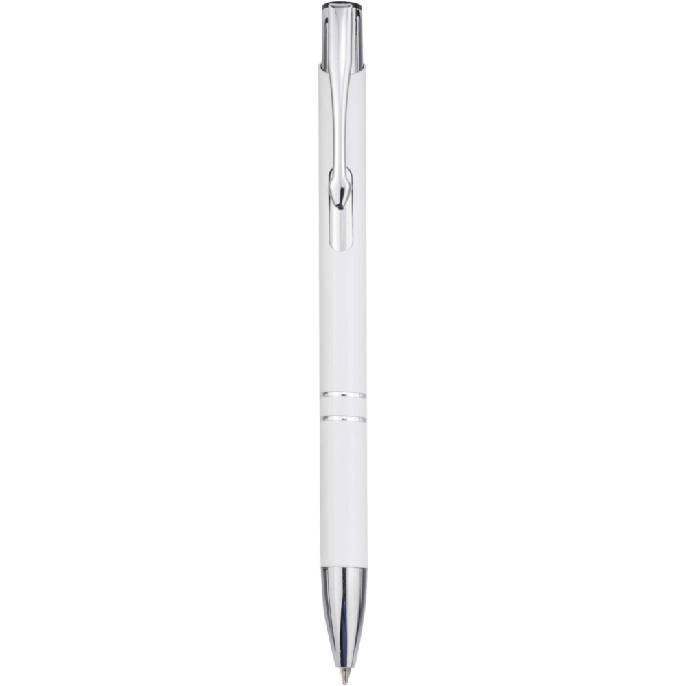 Logo trade promotional giveaways picture of: Moneta recycled aluminium ballpoint pen (blue ink)