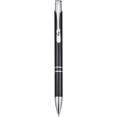 Logo trade promotional merchandise photo of: Moneta recycled aluminium ballpoint pen (blue ink)