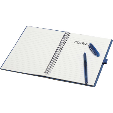 Logotrade advertising products photo of: Slate reusable soft cover notebook and pen set (black ink)