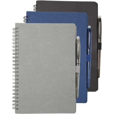 Logotrade promotional items photo of: Slate reusable soft cover notebook and pen set (black ink)