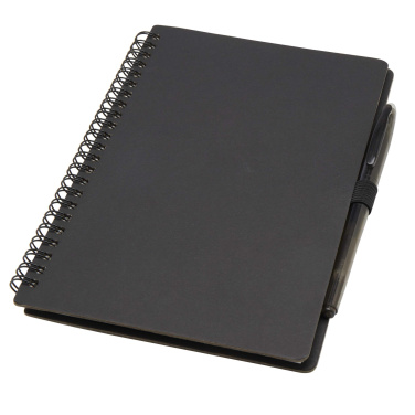 Logo trade promotional gift photo of: Slate reusable soft cover notebook and pen set (black ink)