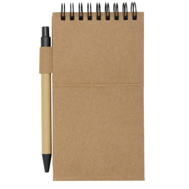 Logo trade promotional gifts image of: Flipper sticky notepad with ballpoint pen (black ink)