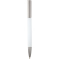 Ziguur recycled aluminium ballpoint pen (black ink), White