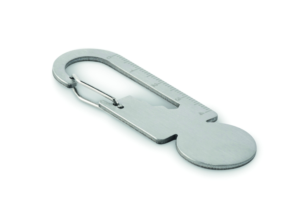 Logo trade promotional merchandise photo of: Multifunctional key ring token