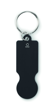 Logo trade corporate gifts picture of: Key ring with trolley token