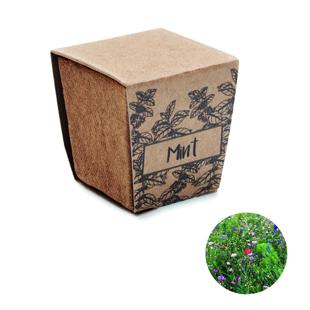 Logo trade business gift photo of: Mint seeds growing kit