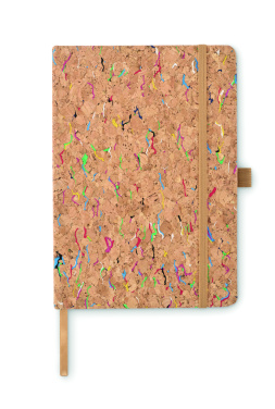 Logo trade promotional giveaways picture of: A5 cork coloured notebook