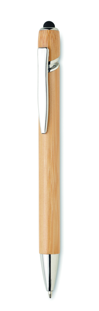 Logo trade promotional item photo of: Ball pen in bamboo