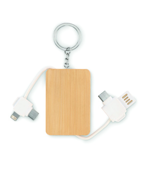 Logo trade corporate gift photo of: Key ring charging cable