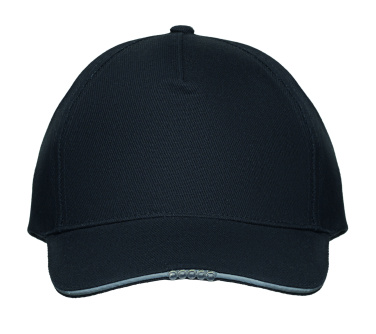 Logotrade promotional item picture of: 5 panel LED cotton cap 220gr/m²