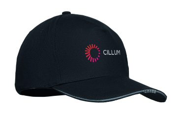 Logotrade promotional item image of: 5 panel LED cotton cap 220gr/m²