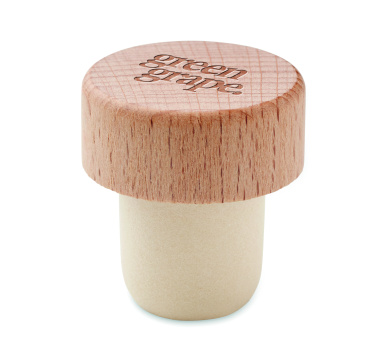 Logotrade promotional giveaway image of: Beech wood bottle stopper