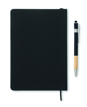 Logotrade corporate gift image of: A5 RPET notebook with pen