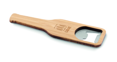 Logo trade corporate gift photo of: Bamboo bottle opener