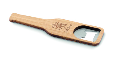 Logo trade advertising products picture of: Bamboo bottle opener