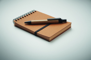 Logo trade promotional products image of: Recycled notebook with ball pen