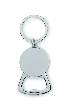 Logo trade corporate gifts image of: Recycled aluminium key ring