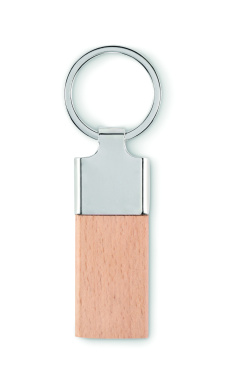 Logotrade promotional gift picture of: Key ring with rubber wood