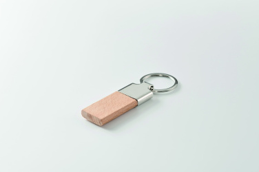 Logotrade promotional item image of: Key ring with rubber wood