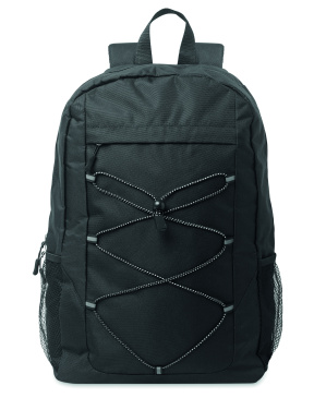 Logo trade corporate gift photo of: 600D RPET polyester backpack